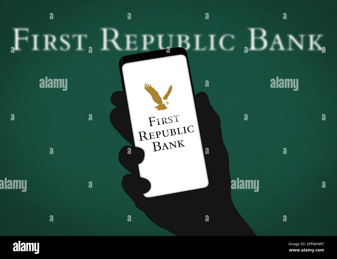 First Republic Bank in Kalifornien Stockfoto