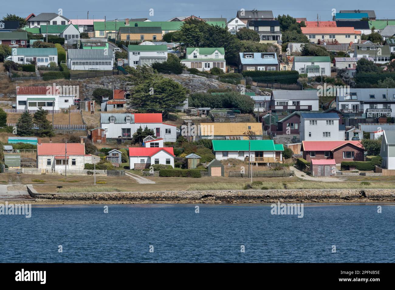Falklandinseln, Port Stanley Stockfoto