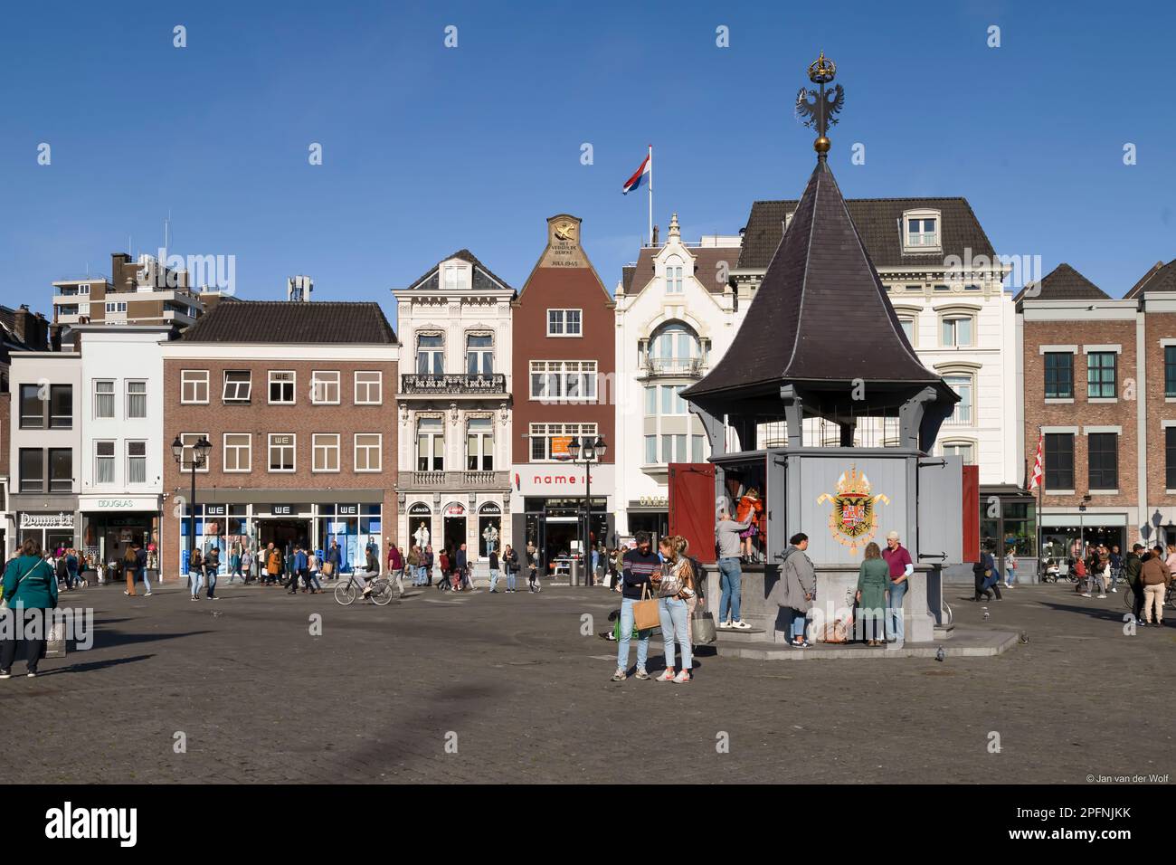 Puthuis auf dem zentralen Marktplatz in den Bosch. Stockfoto