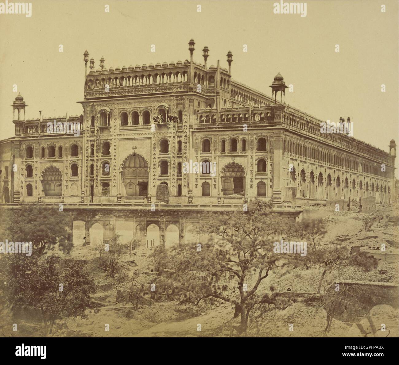 Die große Imambara 1858 von Felice Beato Stockfoto