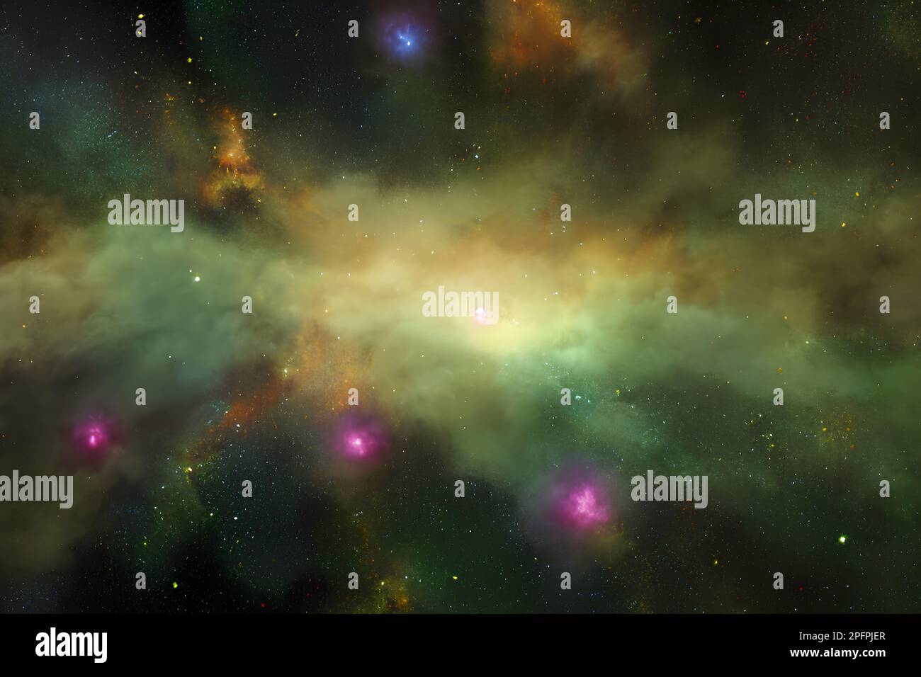 Weltraumhintergrund. Galaxie und Nebel Stockfoto