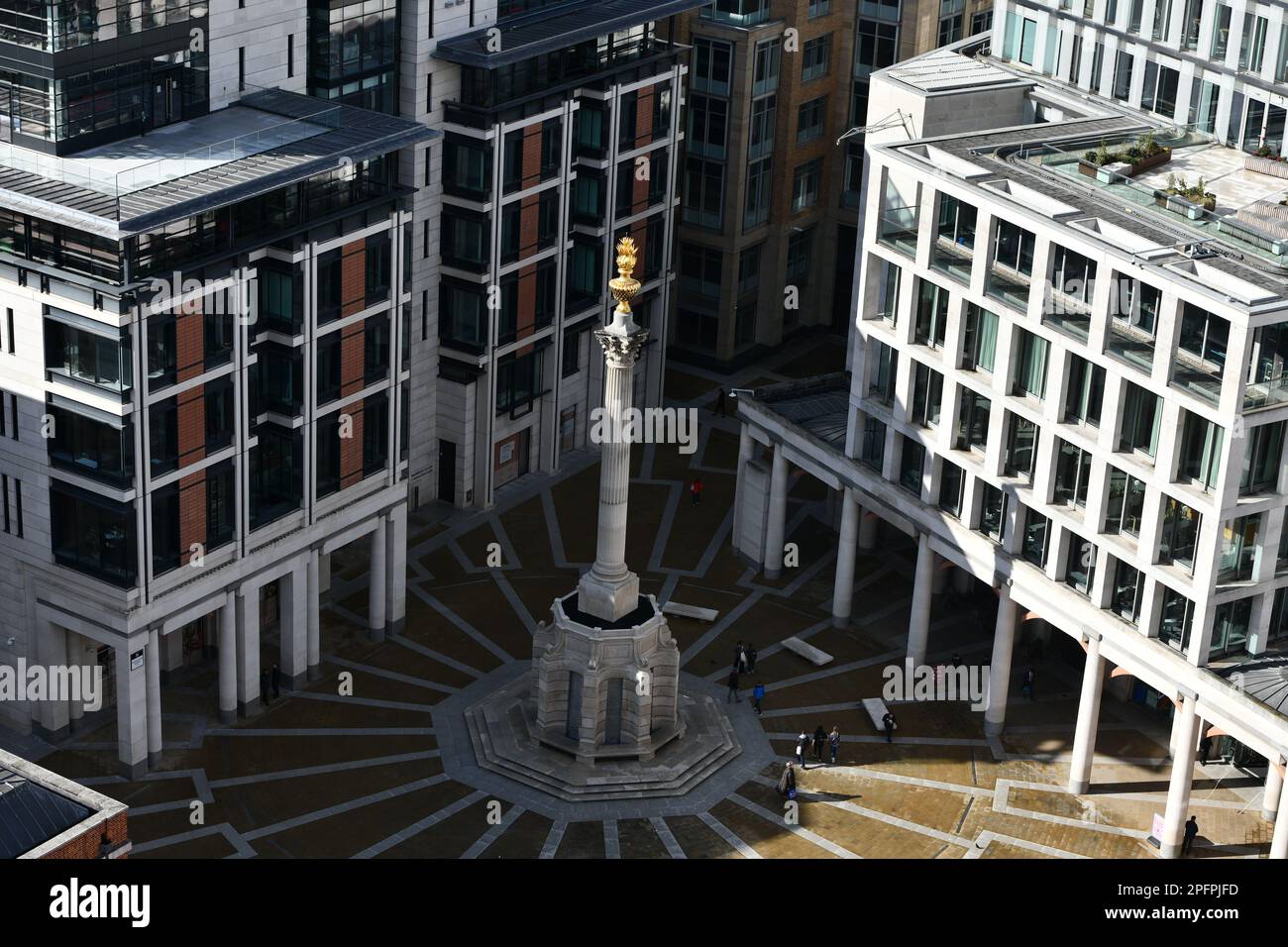 Luftaufnahme des Paternoster Square, London 2023 Stockfoto