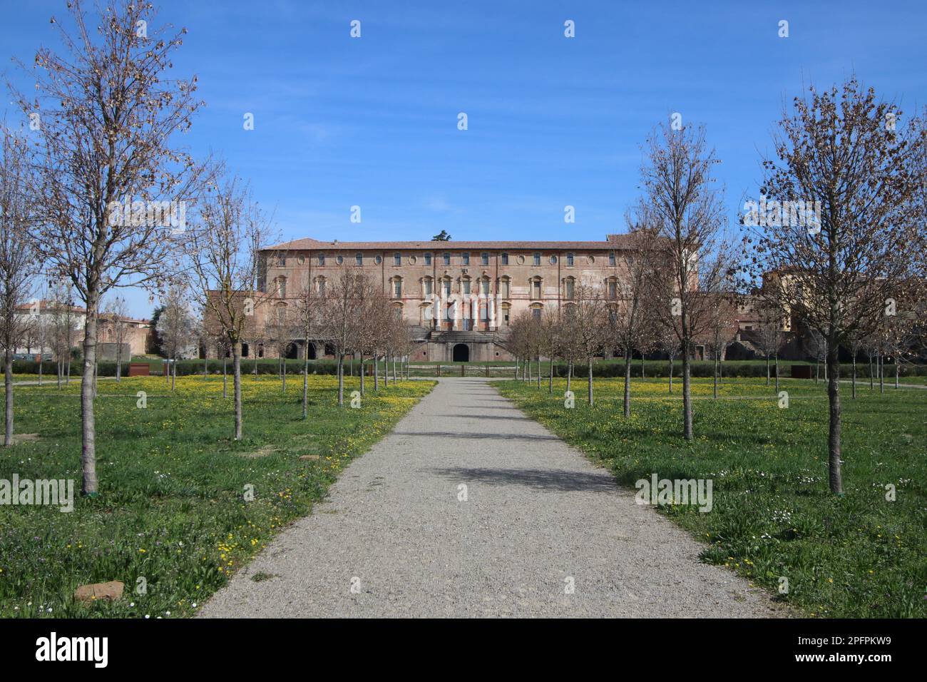 Herzogspalast von Sassuolo, Modena, Italien, alte Familie Estense, architektonische Details, Touristenort Stockfoto