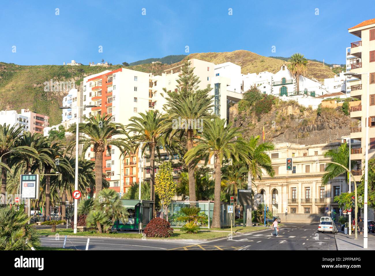 Place de la Constitución, Santa Cruz de La Palma, La Palma, Kanarische Inseln, Königreich Spanien Stockfoto