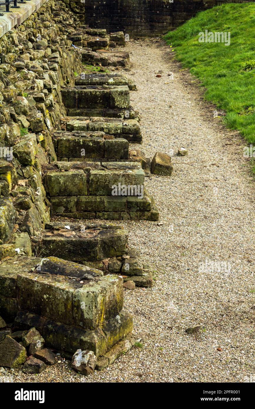 Burg Begraben. Grab, Großraum Manchester. Stockfoto