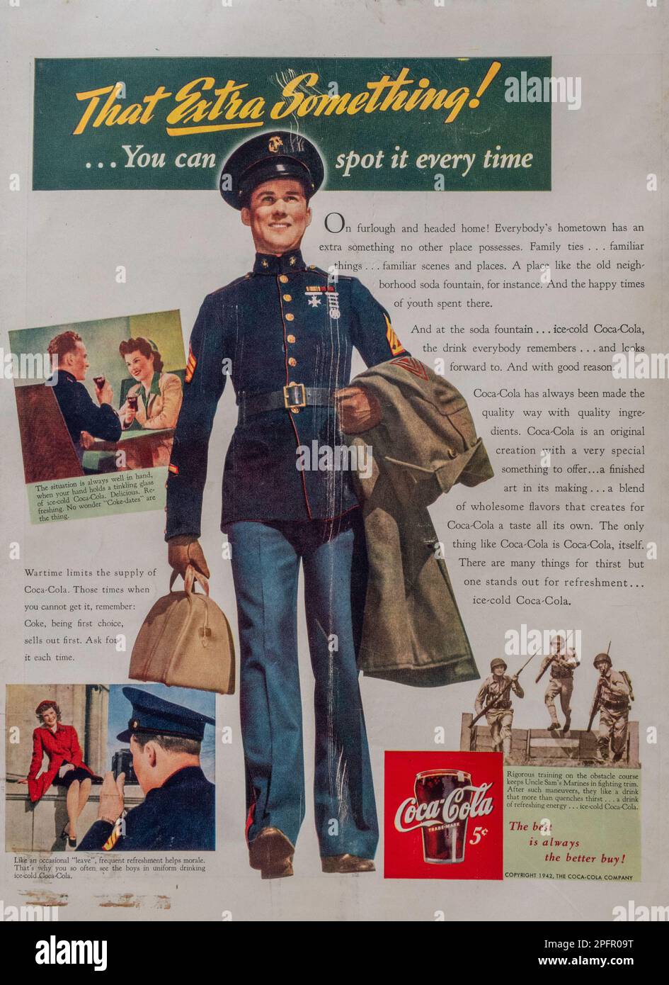 Vintage „Life“ Magazine 11. Januar 1943 Ausgabe Werbung, USA Stockfoto