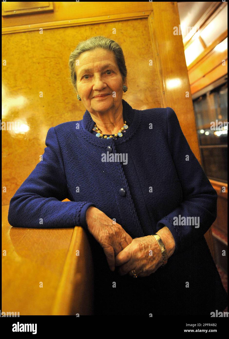 Simone Veil (1927-2017) femme d'état francoise, a loi de 1975 qui légalisait l'avortement Stockfoto