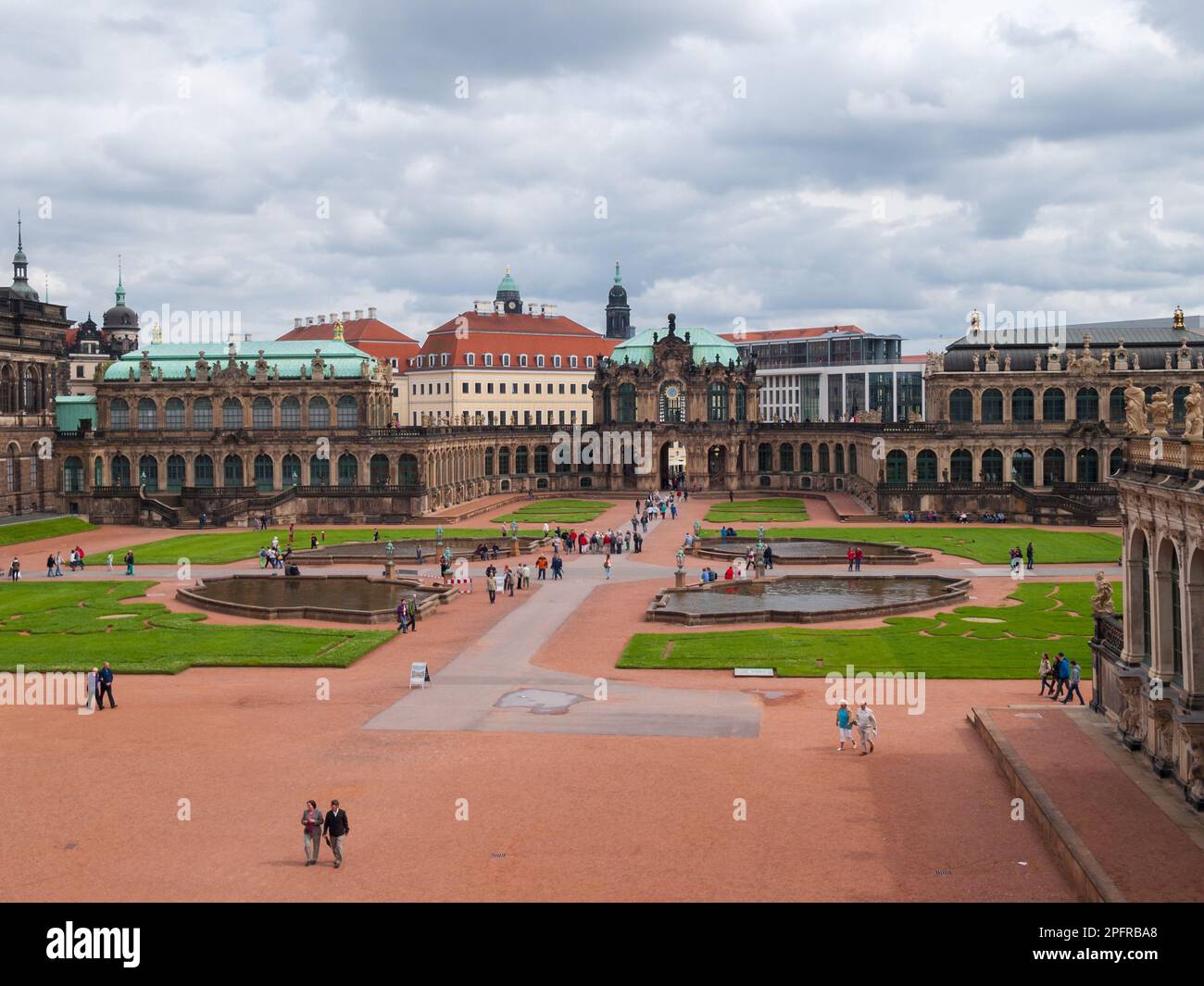 Zwinger - Schloss Dresden Stockfoto