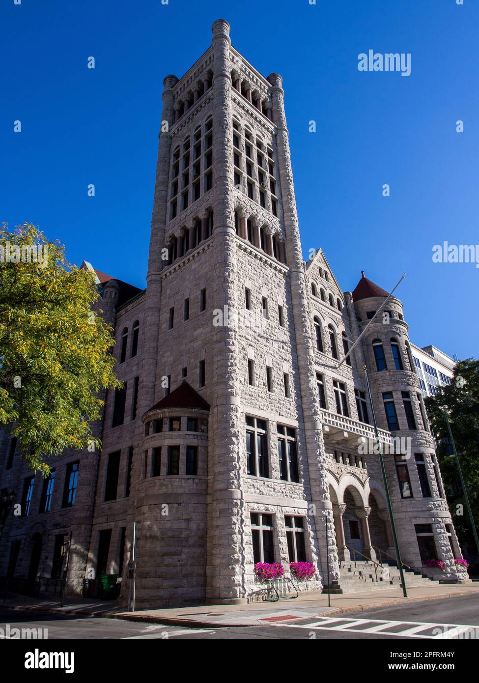 Das Rathaus von Syracuse ist das Rathaus von Syracuse, New York. Ungewöhnlich für Bürgergebäude in den Vereinigten Staaten, es wurde von 1889 bis 189 gebaut Stockfoto