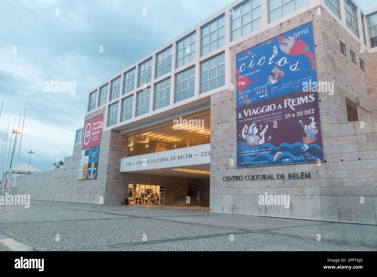 Lissabon, Portugal - 4. Dezember 2022: Kulturzentrum Belem. Stockfoto