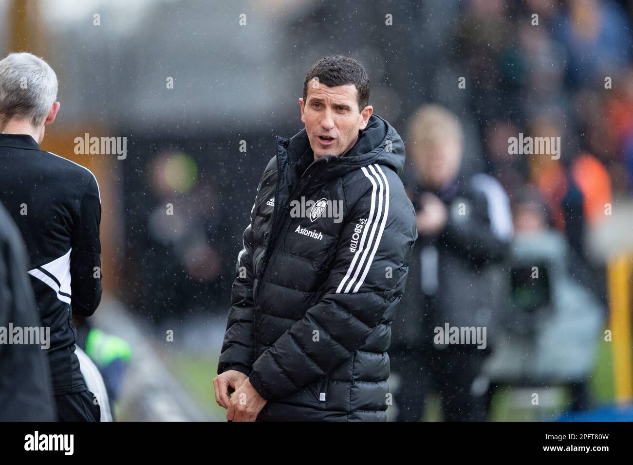 Leeds United's Managerin Javi Gracia vor dem Premier League-Spiel zwischen Wolverhampton Wanderers und Leeds United in Molineux, Wolverhampton, am Samstag, den 18. März 2023. (Foto: Gustavo Pantano | MI News) Guthaben: MI News & Sport /Alamy Live News Stockfoto