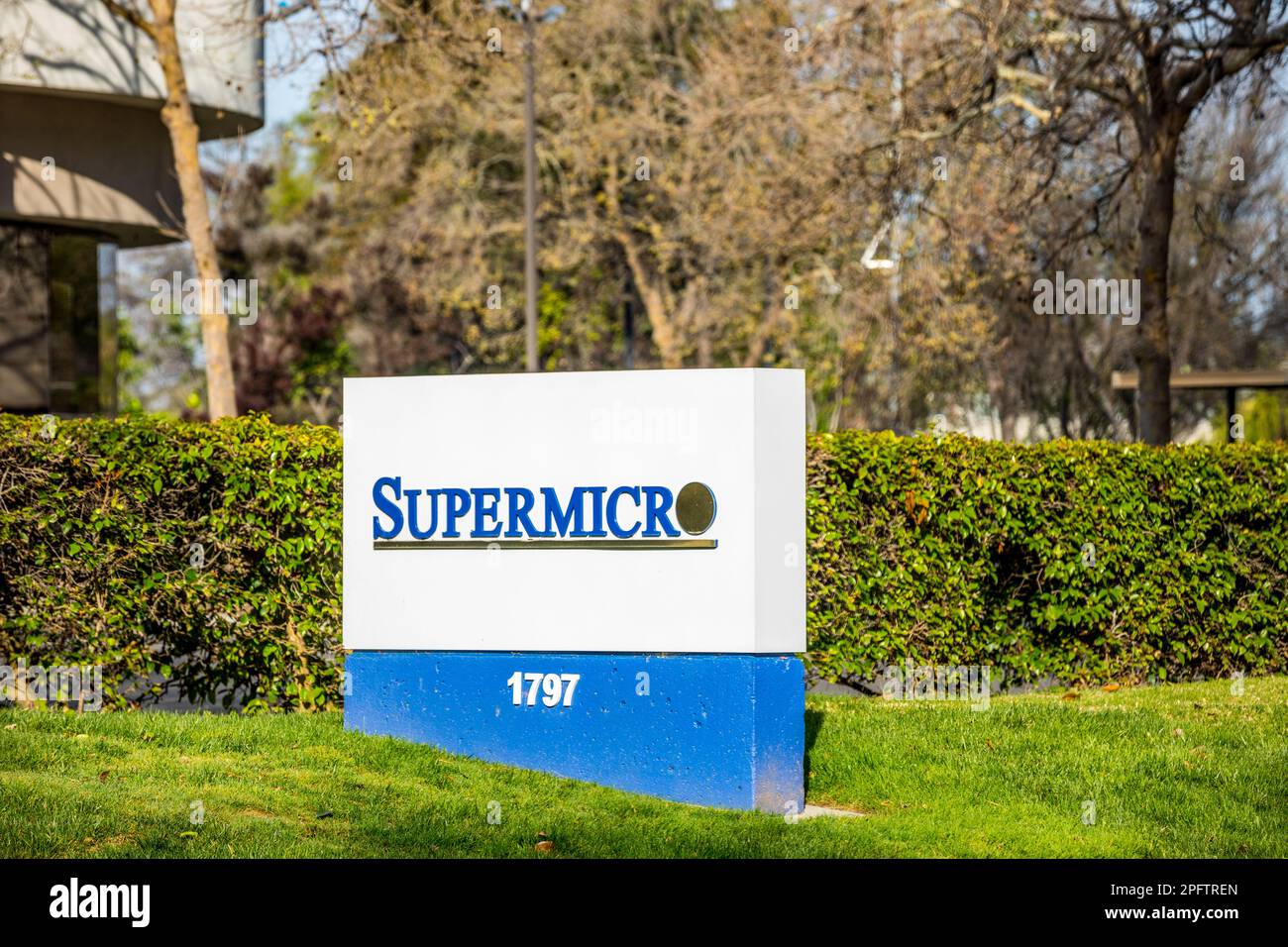 Supermicro Standorte im Silicon Valley von Kalifornien, USA Stockfoto