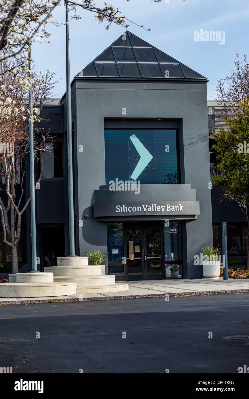 Silicon Valley Bank in Santa Clara, Kalifornien, USA Stockfoto