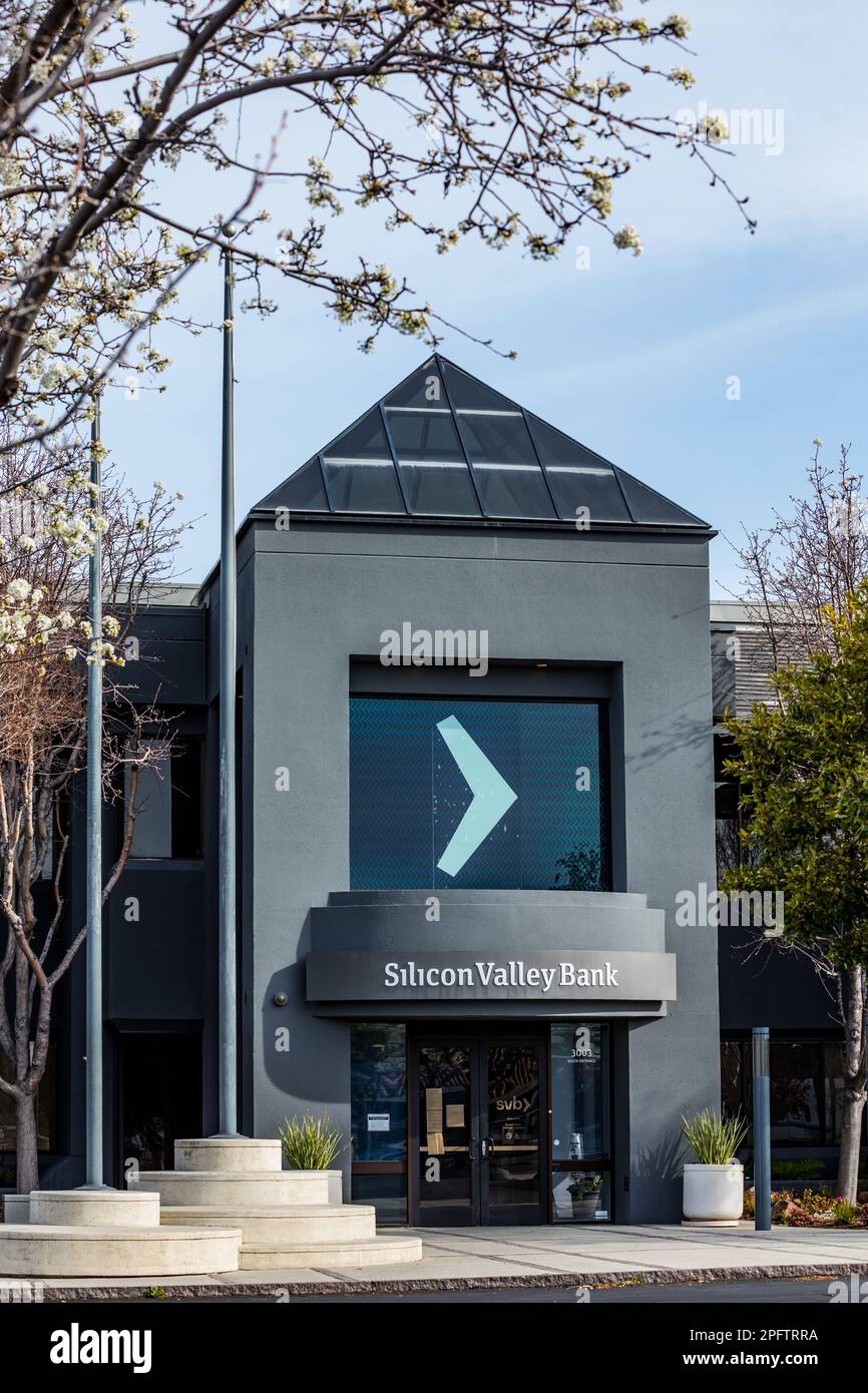 Silicon Valley Bank in Santa Clara, Kalifornien, USA Stockfoto