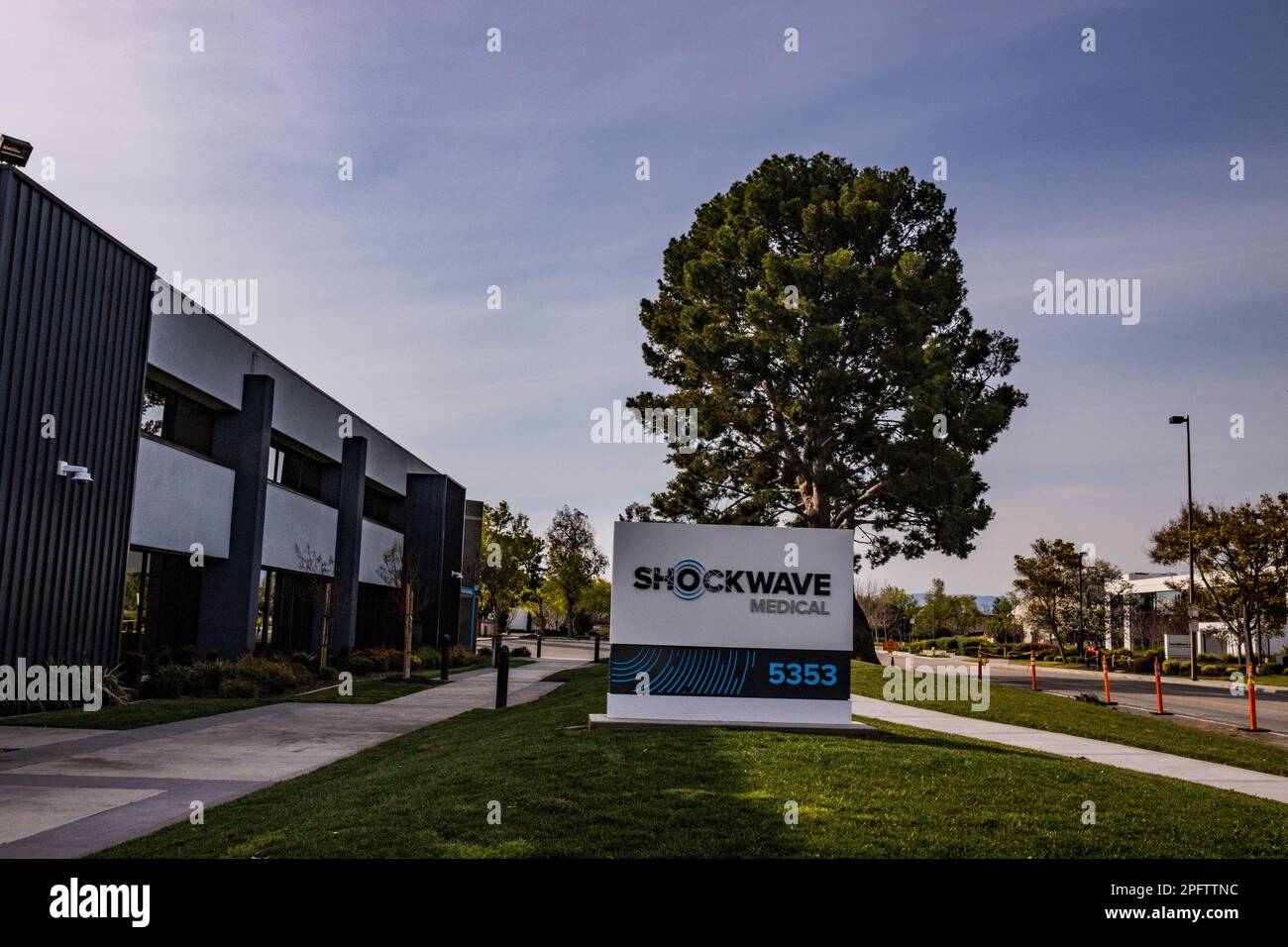 Shockwave Medical Device Company in Santa Clara, Kalifornien, USA Stockfoto