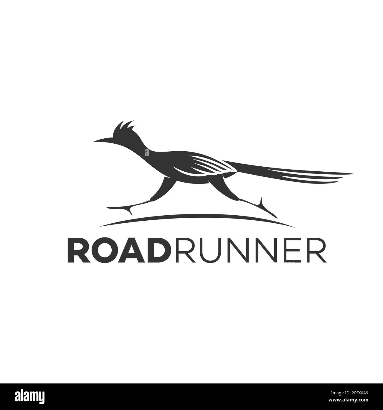 Modernes Road Running Logo. Vektordarstellung. Stock Vektor