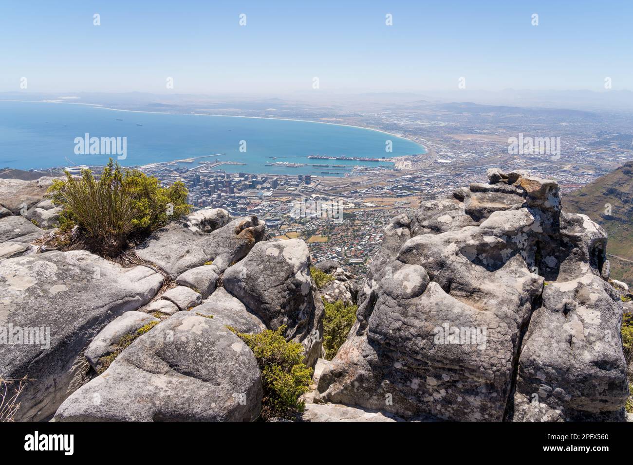 Blick vom Tafelberg Stockfoto