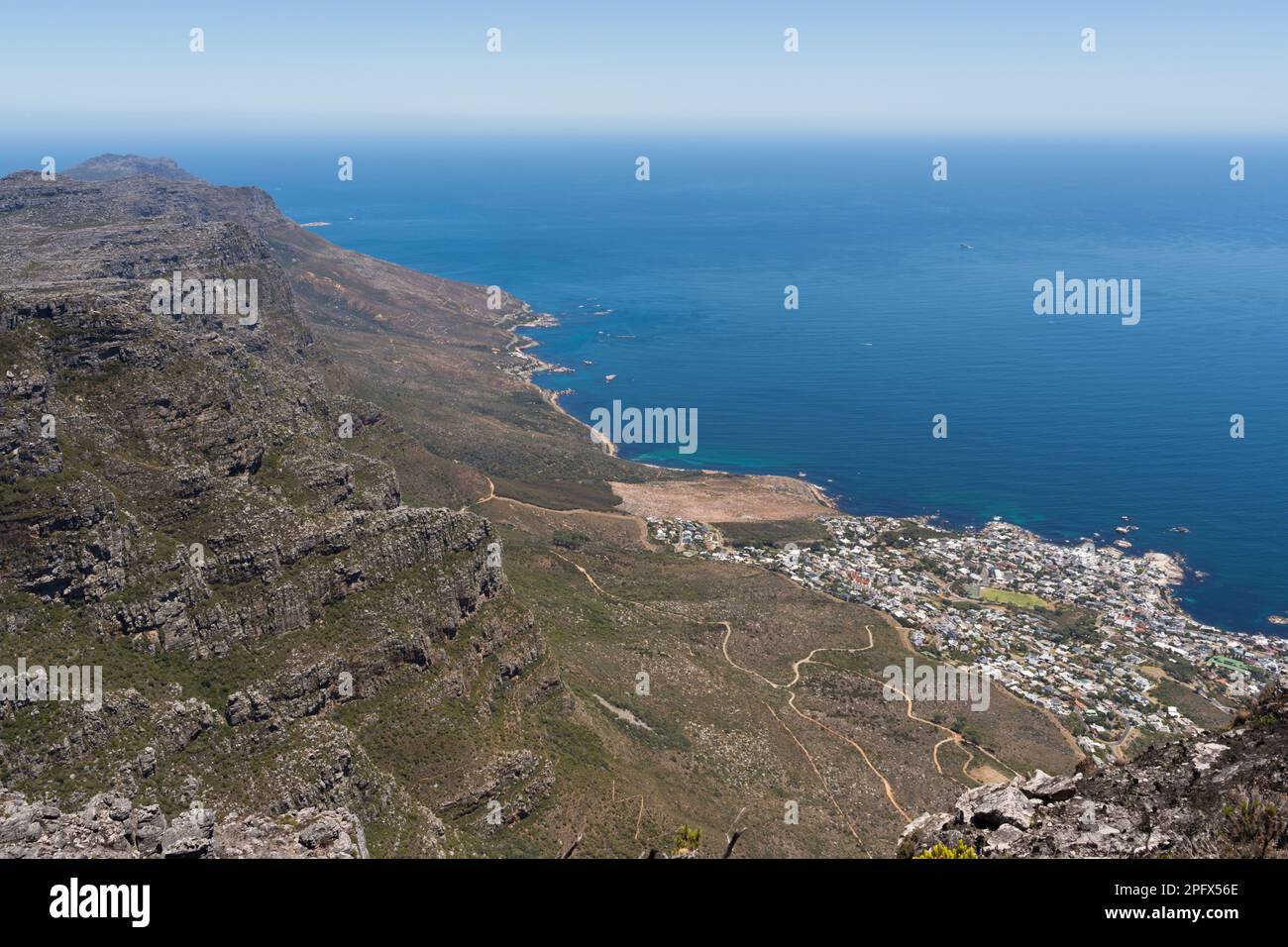 Blick vom Tafelberg Stockfoto