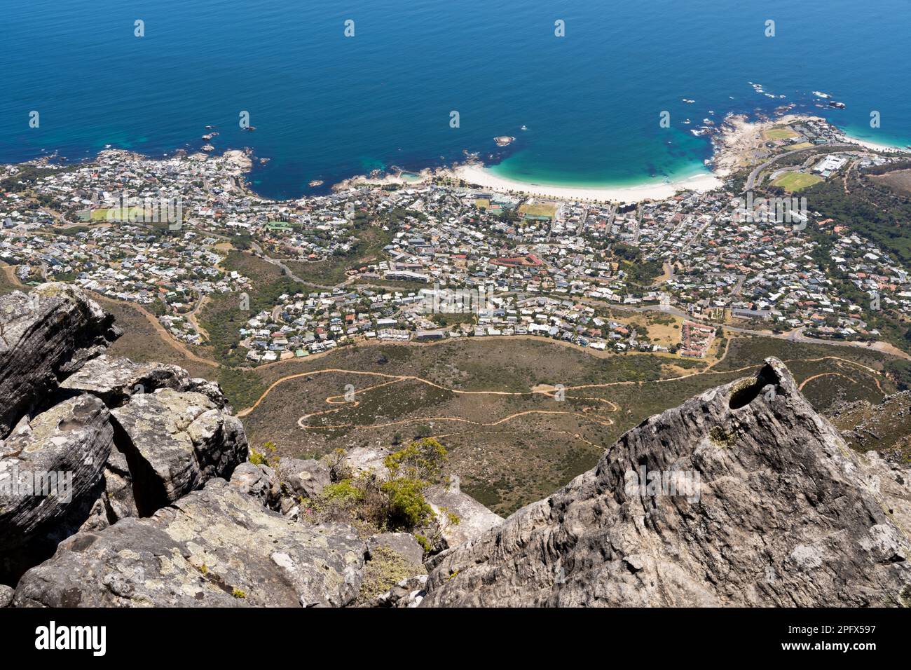 Camps Bay, Kapstadt, Südafrika Stockfoto