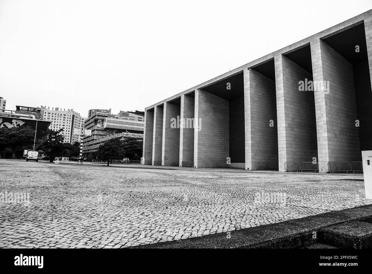 Lissabon, Portugal - 21. Oktober 2022: Schöner Portugal Pavillon auf der Lissabonner Weltausstellung von Alvaro Siza-Architekten Stockfoto