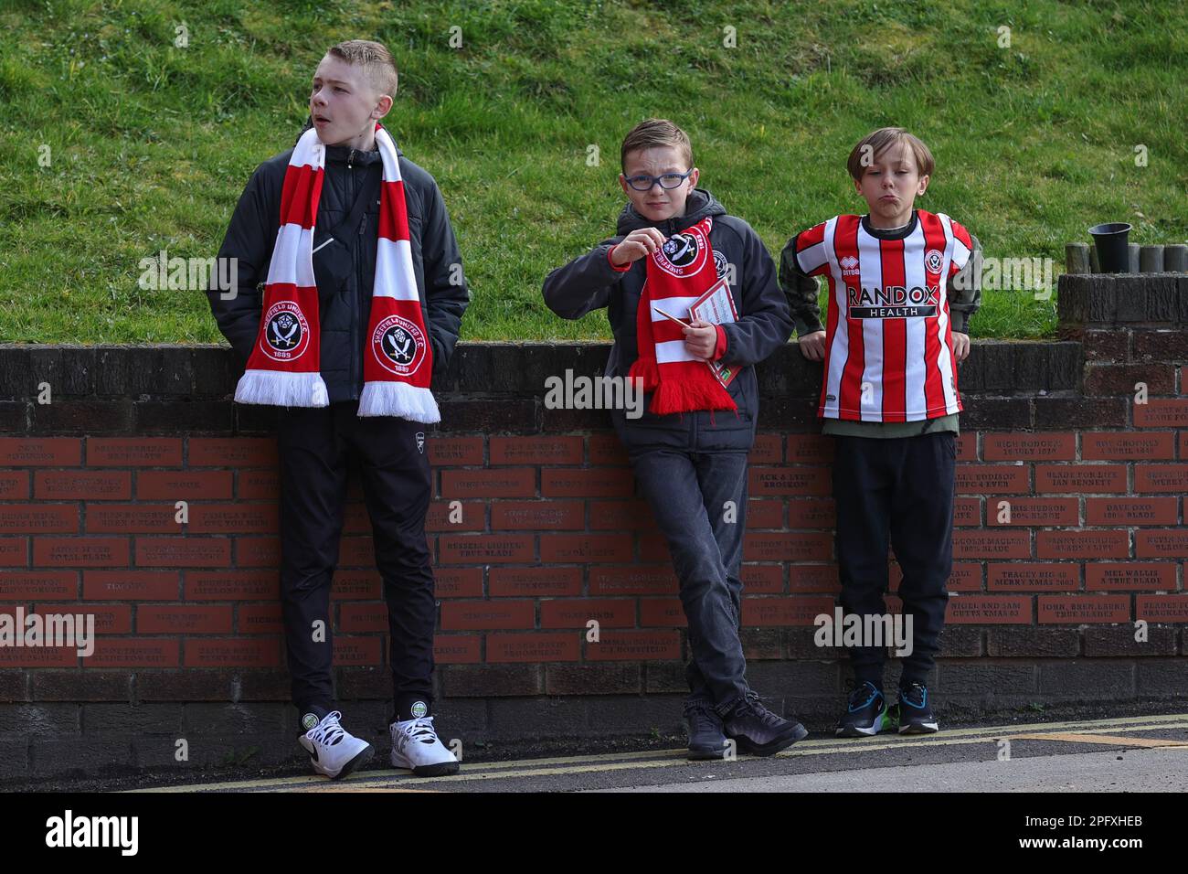 Sheffield UnitedFans kommen vor dem Emirates FA Cup QuarterFinals