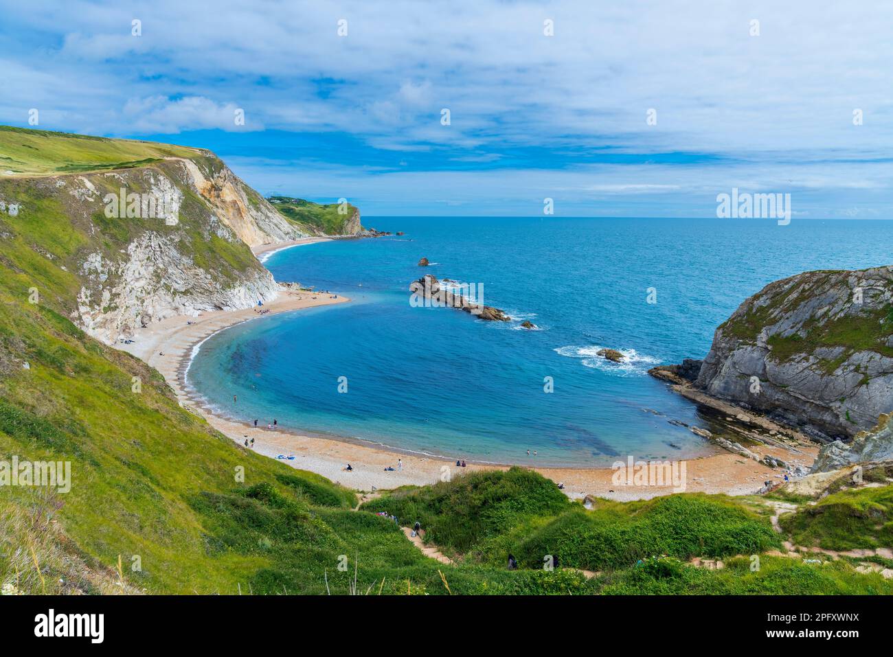 St. Oswald's Bay, West Lulworth, Dorset, England, Vereinigtes Königreich, Europa Stockfoto