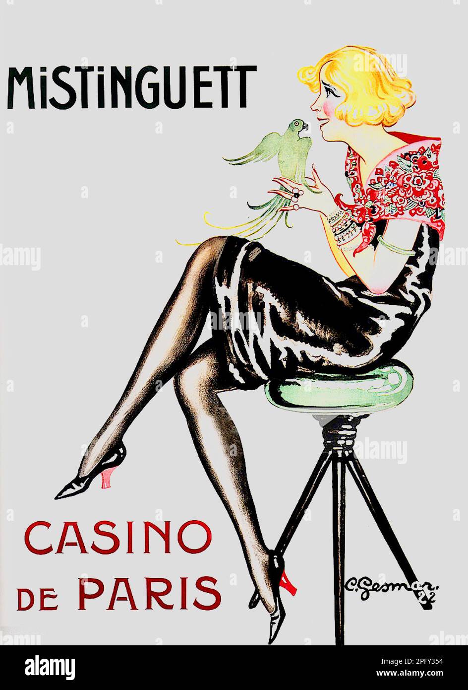 Charles Gesmar - Mistinguett - 1922 Stockfoto