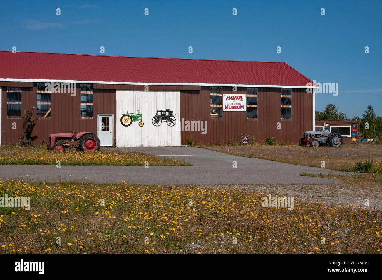 USA, Maine, Alexander, Lawrence Lord's Old Farm Museum, Route 9, The Airline, Stockfoto