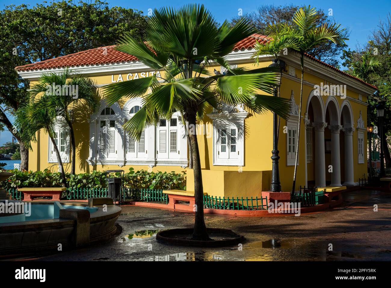 La Casita (Das Kleine Haus), Old San Juan, Puerto Rico Stockfoto