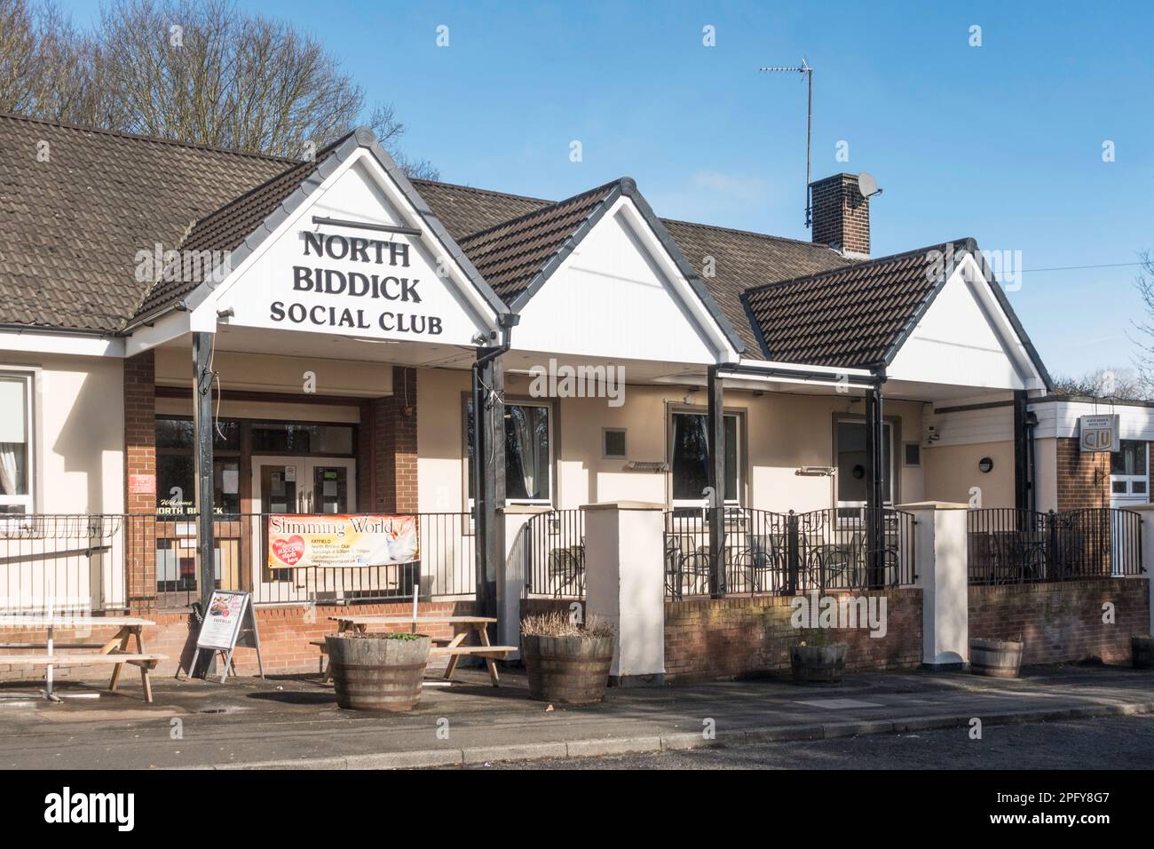 North Biddick Social Club, Washington, Nordostengland, Großbritannien Stockfoto