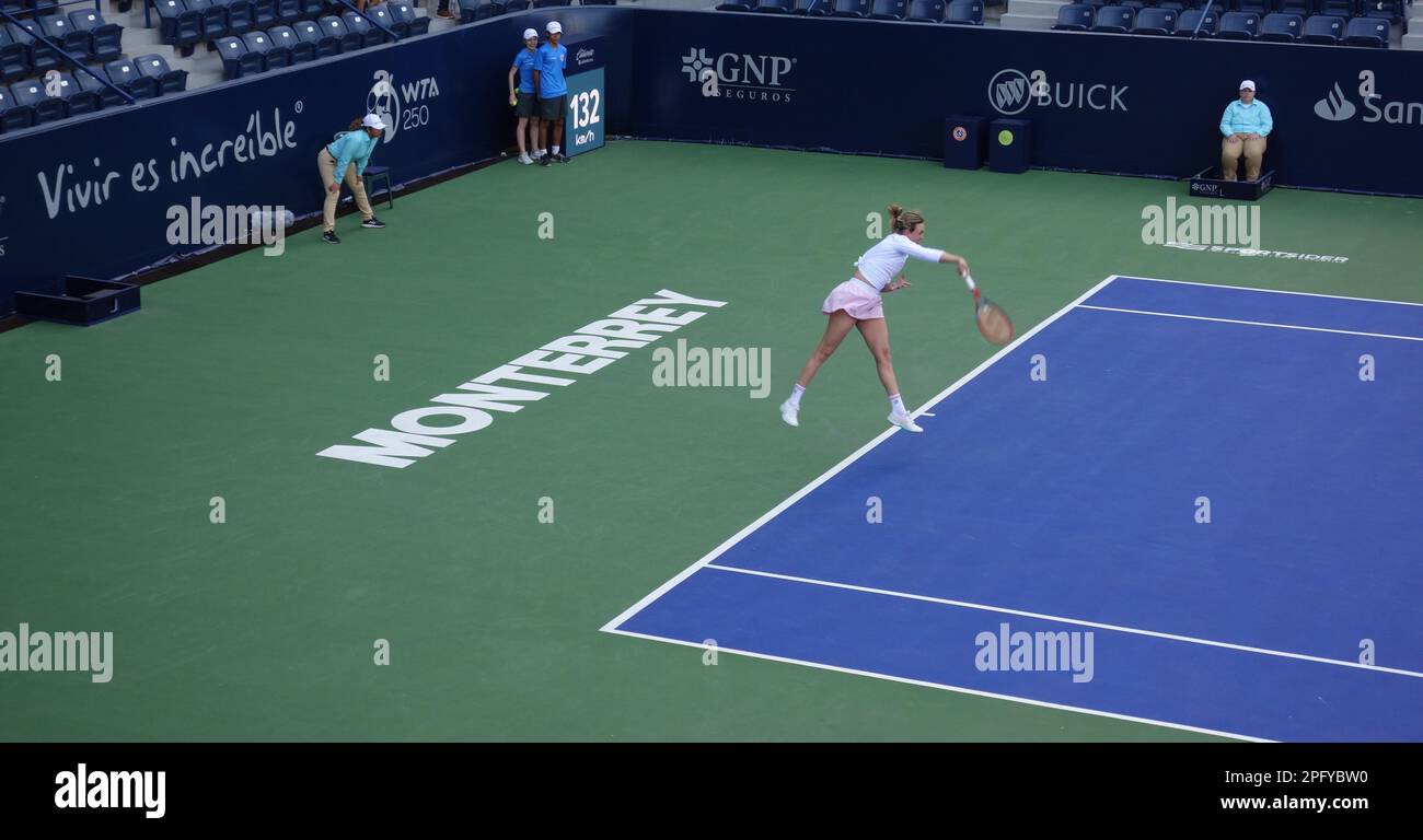 Quaterfinale in Monterrey Tennis Open WTA 250 Stockfoto