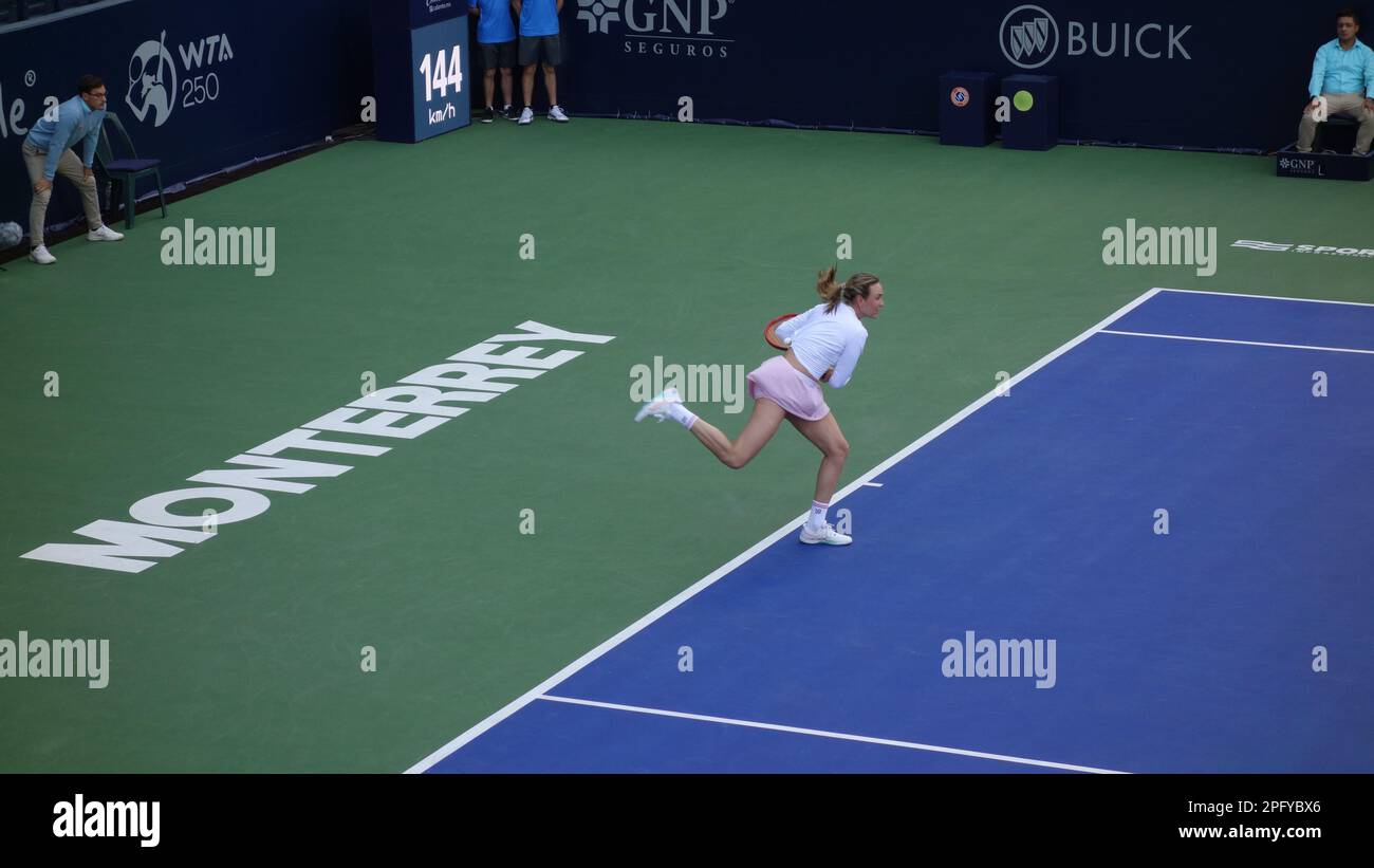 Quaterfinale in Monterrey Tennis Open WTA 250 Stockfoto