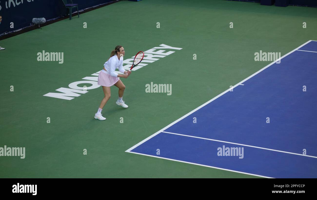 Quaterfinale in Monterrey Tennis Open WTA 250 Stockfoto