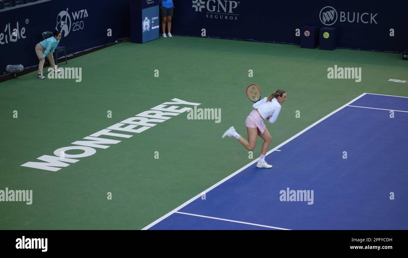 Quaterfinale in Monterrey Tennis Open WTA 250 Stockfoto