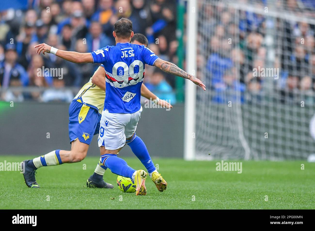 Luigi Ferraris Stadium, Genua, Italien, 19. März 2023, Jese Rodriguez Ruiz (Sampdoria) während des Spiels UC Sampdoria gegen Hellas Verona - italienische Fußballserie A. Stockfoto