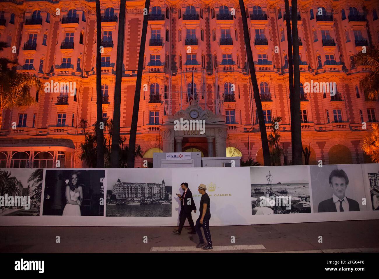 Hotel Carlton Cannes wird gerade renoviert, La Croisette, 75. Cannes Filmfestival 2022 Stockfoto