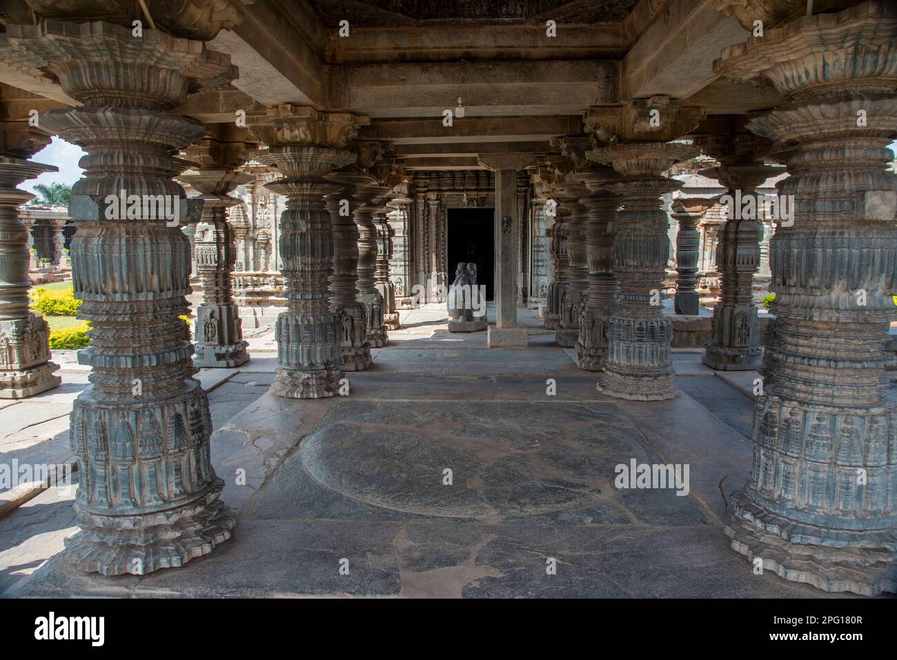 Mahadeva-Tempel, der Lord Shiva in Itagi in Koppal, Karnataka, Indien gewidmet ist. Er wurde von Mahadeva erbaut, einem Kommandeur der westlichen Chalukys Stockfoto