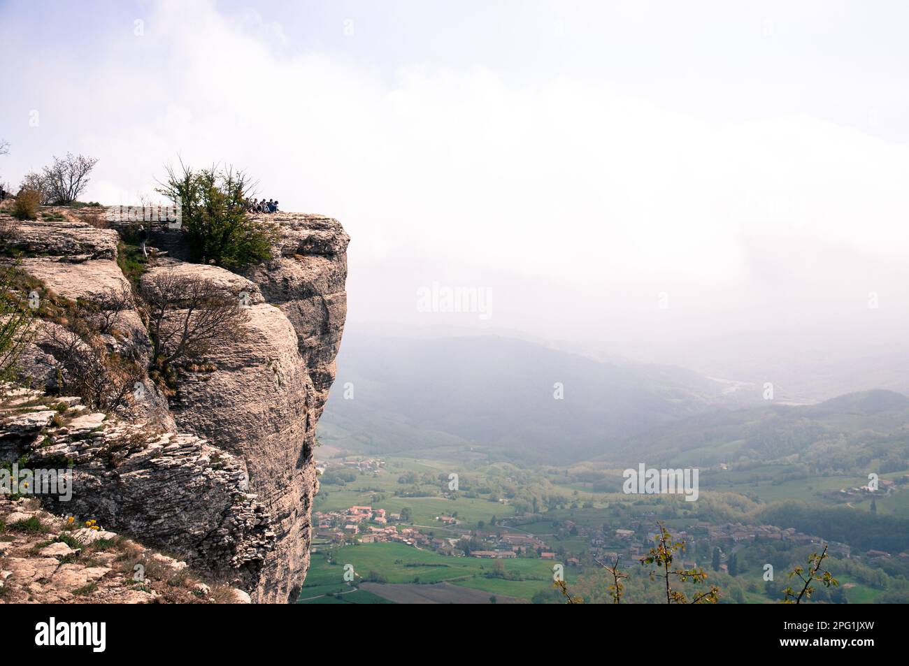 Italien, Emilia Romagna, Apenningebirge, Pietra della Bismantova. Credits: Andrea Pinna Stockfoto