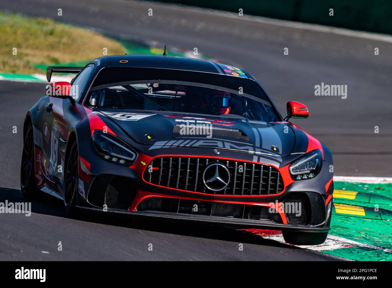 Nr. 15 Mercedes AMG-GT4, NM Racing Team, GT4 europäische Serie Stockfoto