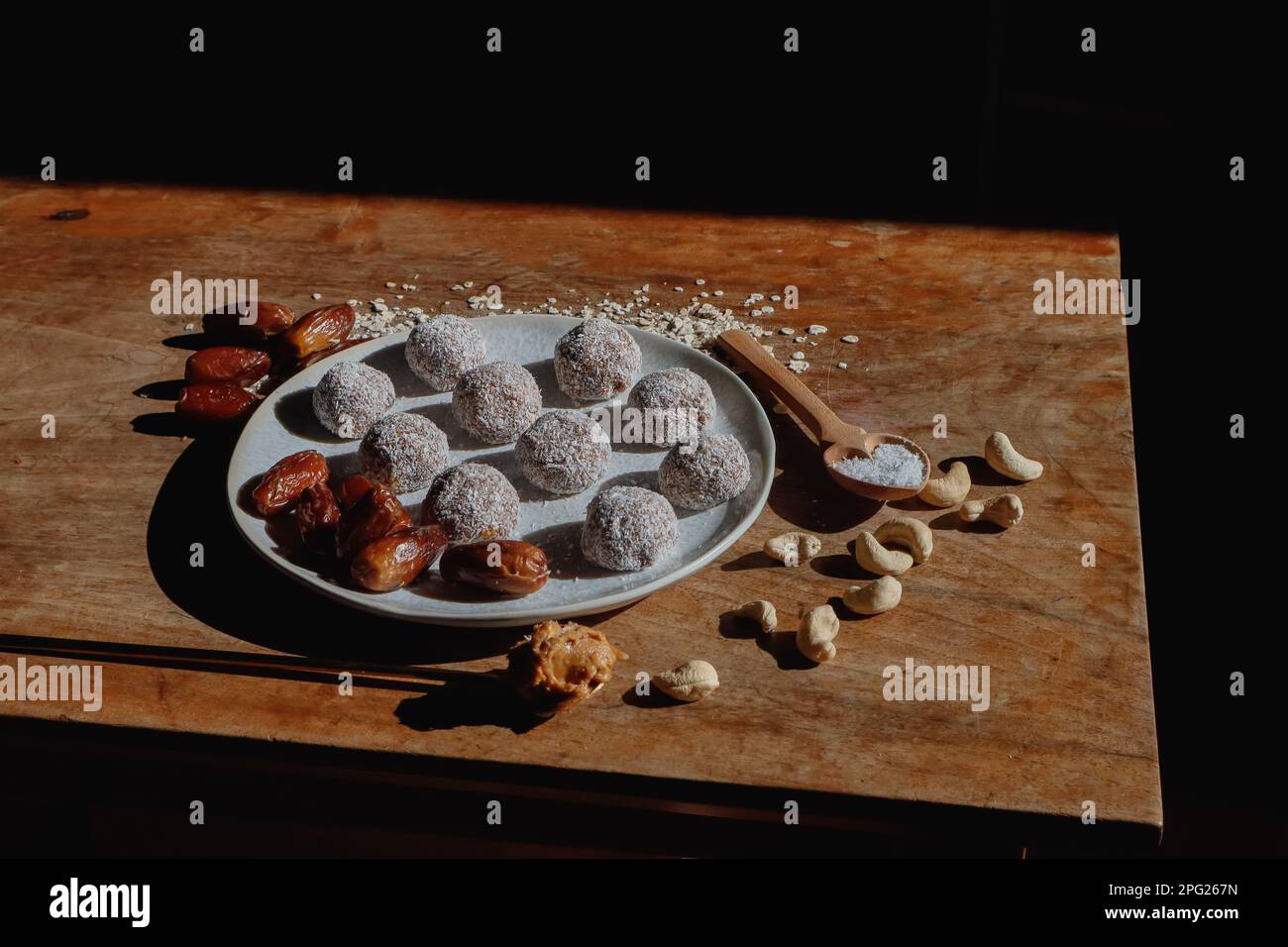 Natürliche Fruchtbonbons ohne Zucker Stockfoto