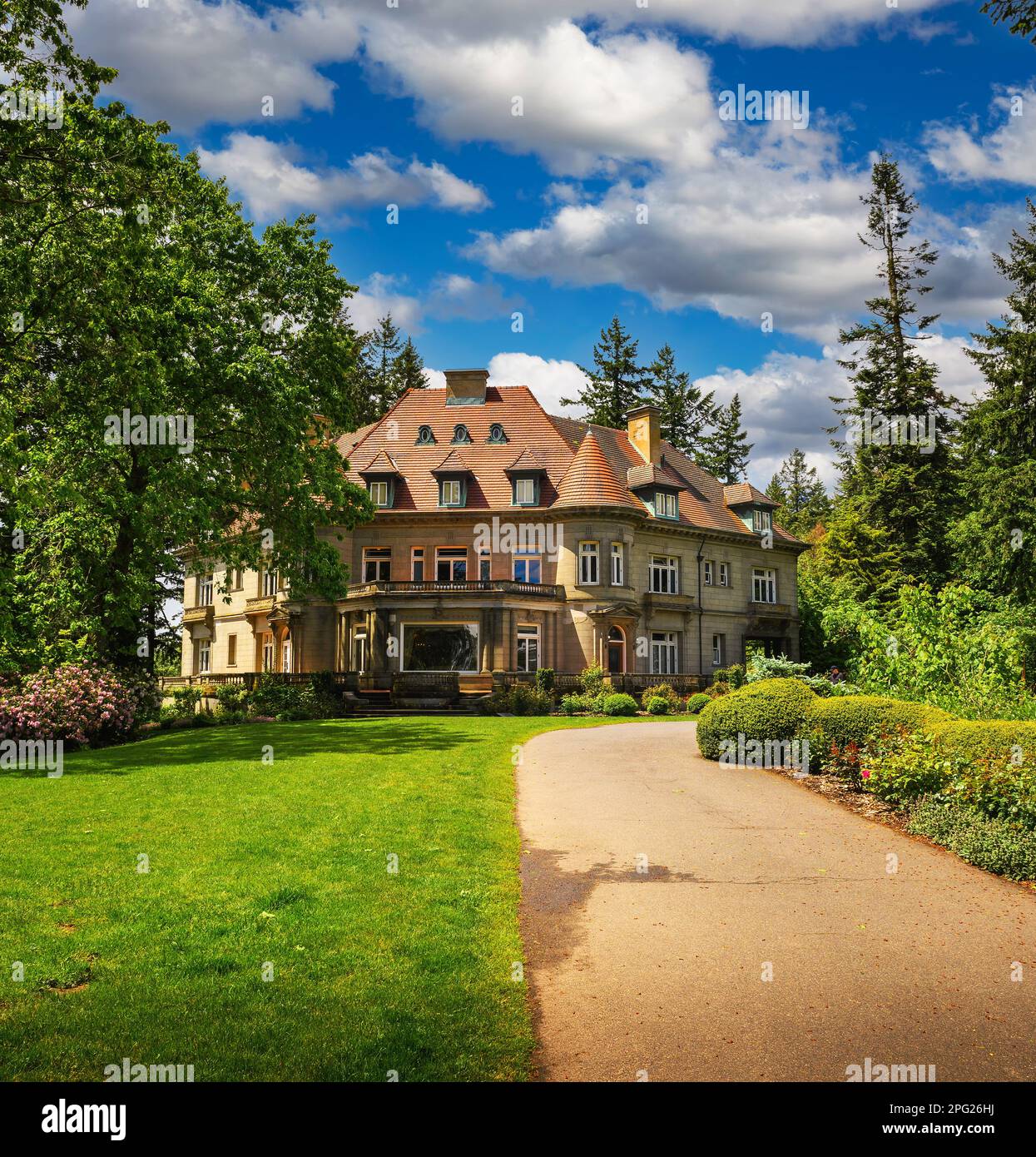 Pittock Mansion in Portland, Oregon, USA Stockfoto