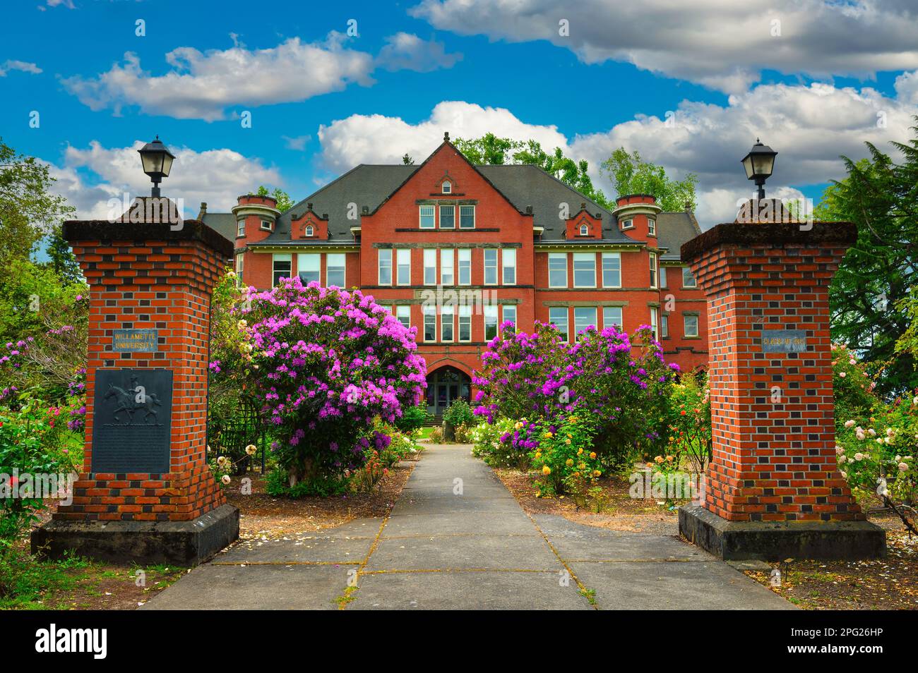 Eaton Hall, Gebäude auf dem Campus der Willamette University in Salem, Oregon Stockfoto