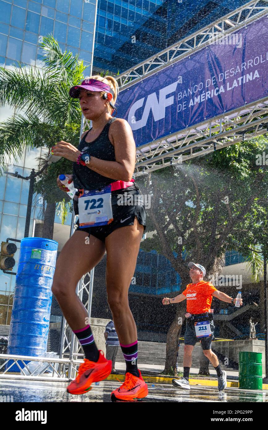 Siebte Ausgabe des CAF-Caracas-Marathons am 19. März 2023 Stockfoto
