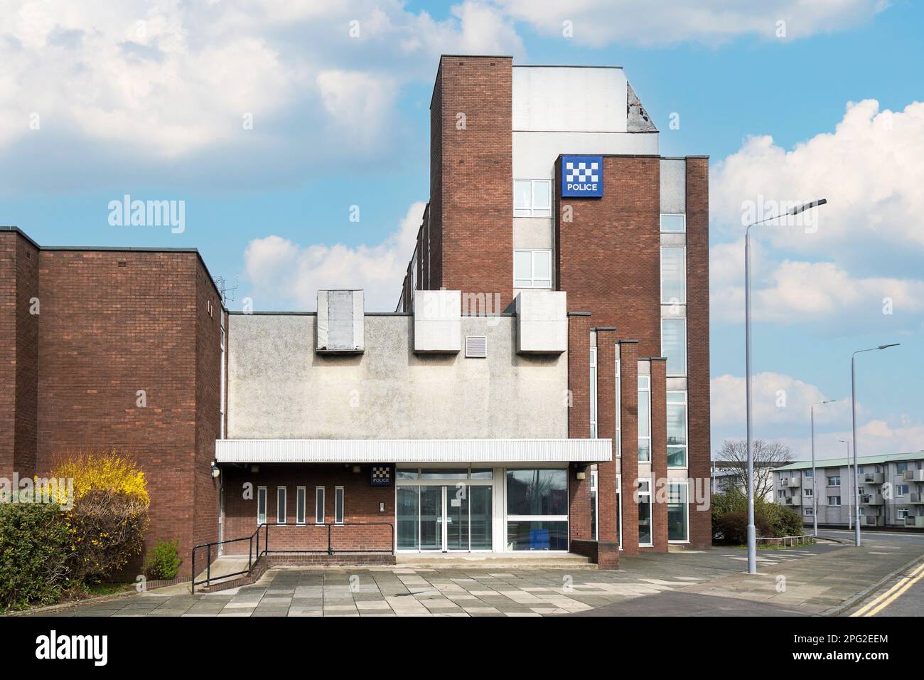 Polizeihauptquartier Schottland, Ayr, Ayrshire, Schottland Stockfoto