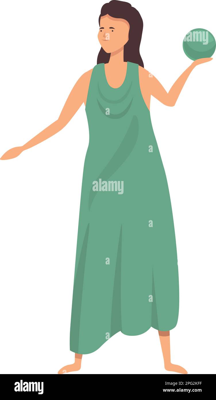 HeraSymbolCartoonVektor. Mythologiegott. Legende olympiade Stock