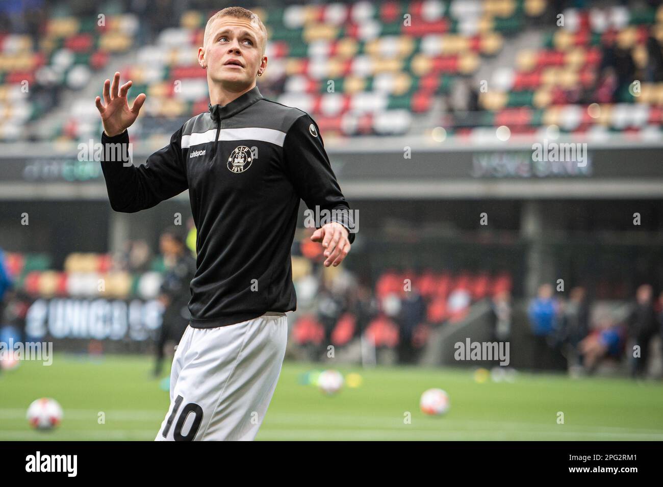 Silkeborg, Dänemark. 19. März 2023. Soren Tengstedt aus Silkeborg, GESEHEN vor dem Superliga-Spiel 3F zwischen Silkeborg IF und FC Midtjylland im Jysk Park in Silkeborg. (Foto: Gonzales Photo/Alamy Live News Stockfoto