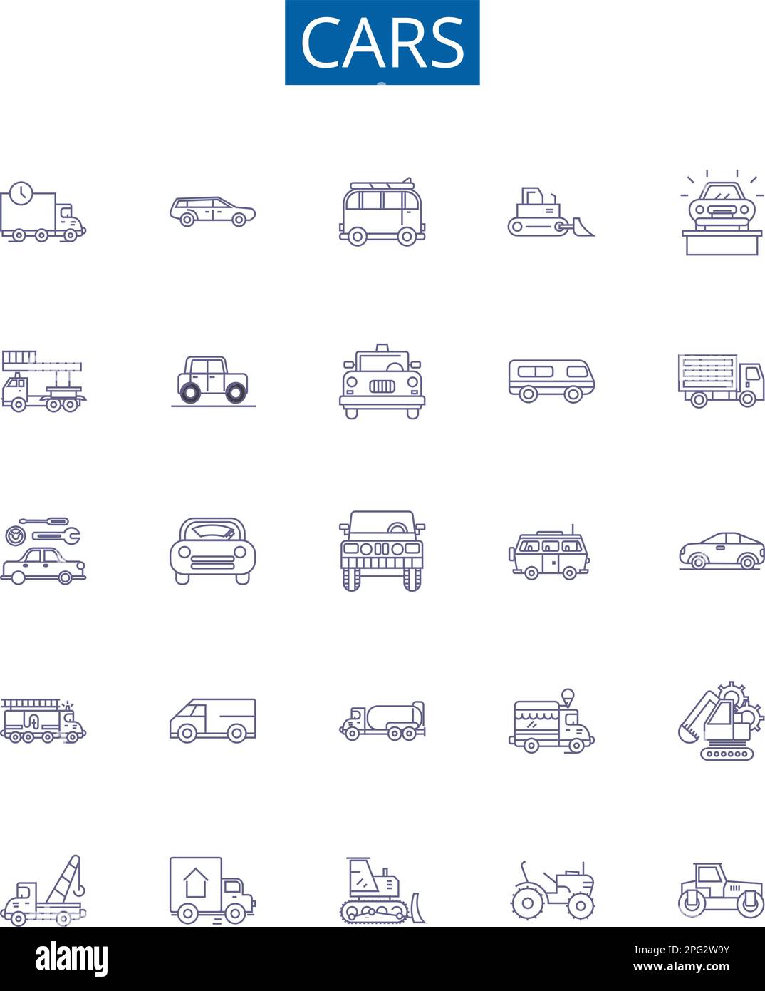 Autos Liniensymbole Zeichen Sind Gesetzt Designkollektion Aus autos-liniensymbole-zeichen-sind-gesetzt-designkollektion-aus