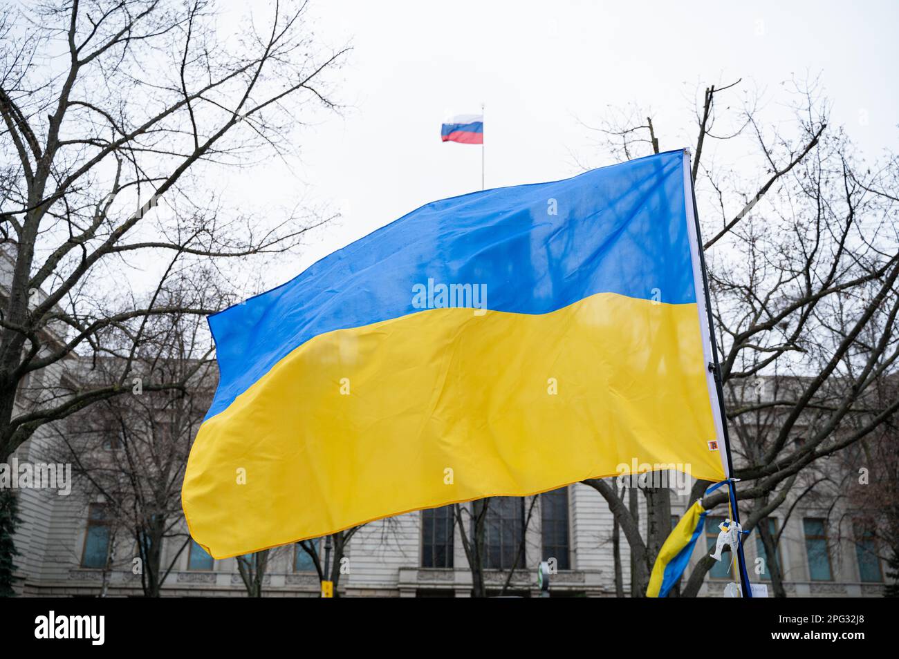 24.02.2023, Berlin, Deutschland, Europa die ukrainische
