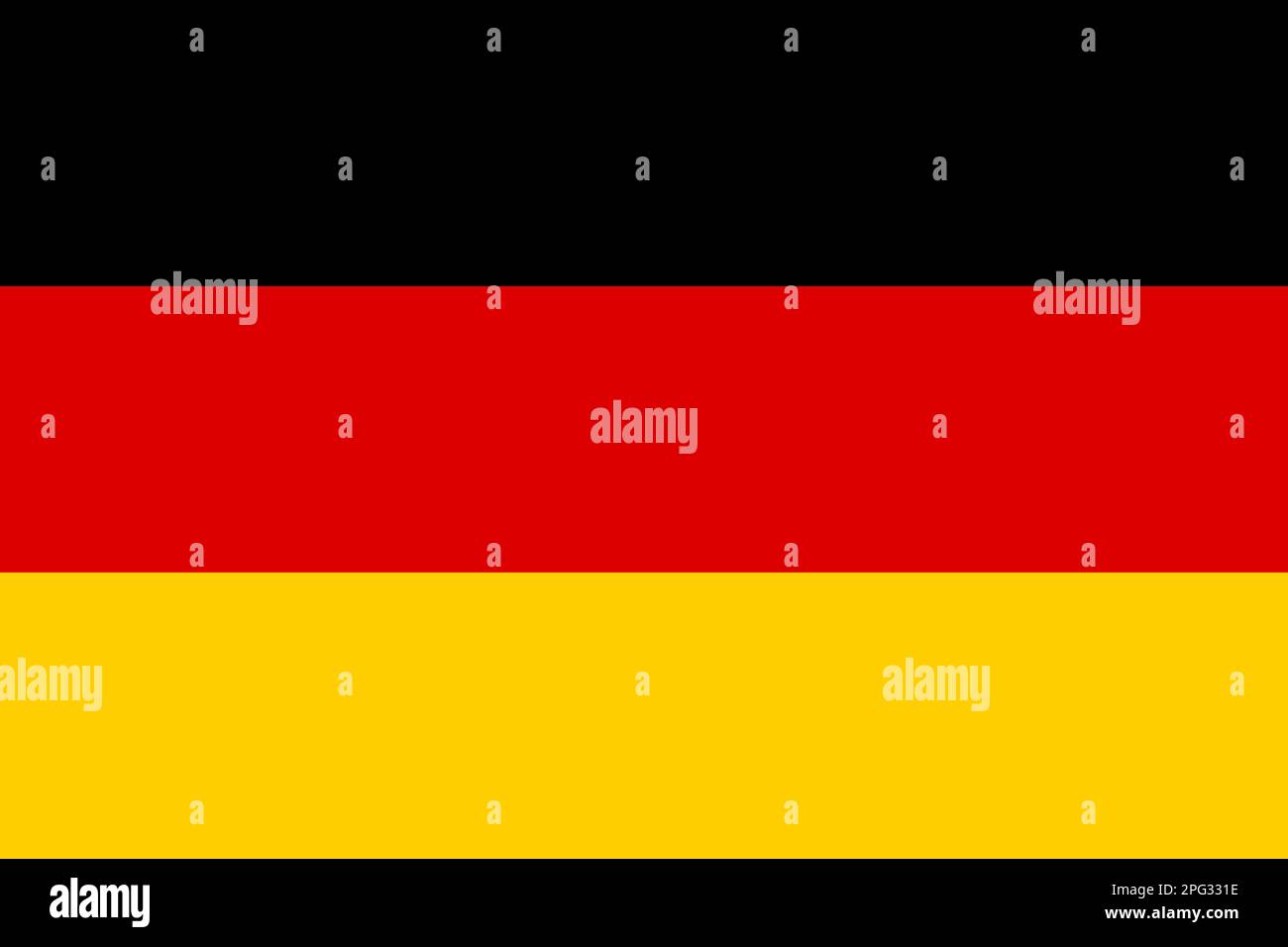Nationale Flagge Deutschlands. Vektordarstellung. Stock Vektor