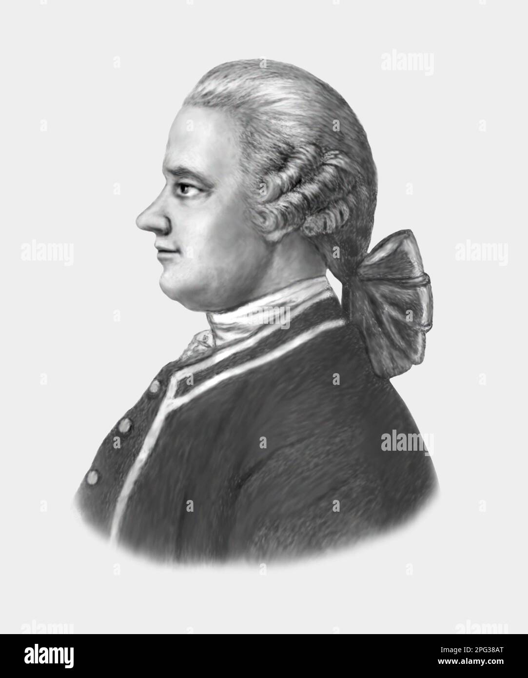 Jan Ingenhousz 1730-1799 niederländischer britischer Physiologe Biologe Chemiker Stockfoto